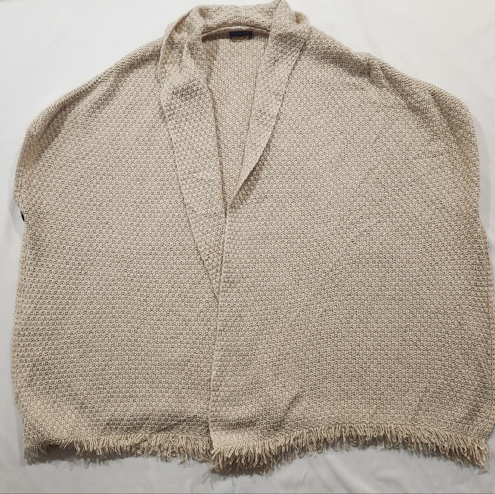 Massimo Dutti Sweater Poncho Shawl - Picture 2 of 16